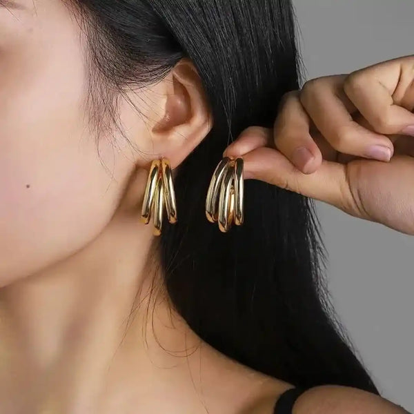 3_Layers_Hoops_Earings