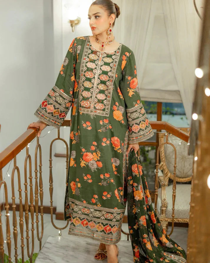 Shamoz Embroided 3 Piece