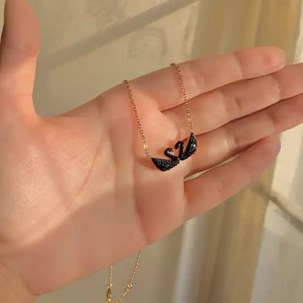 Double Black Swan Pendent