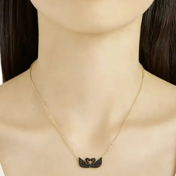 Double Black Swan Pendent