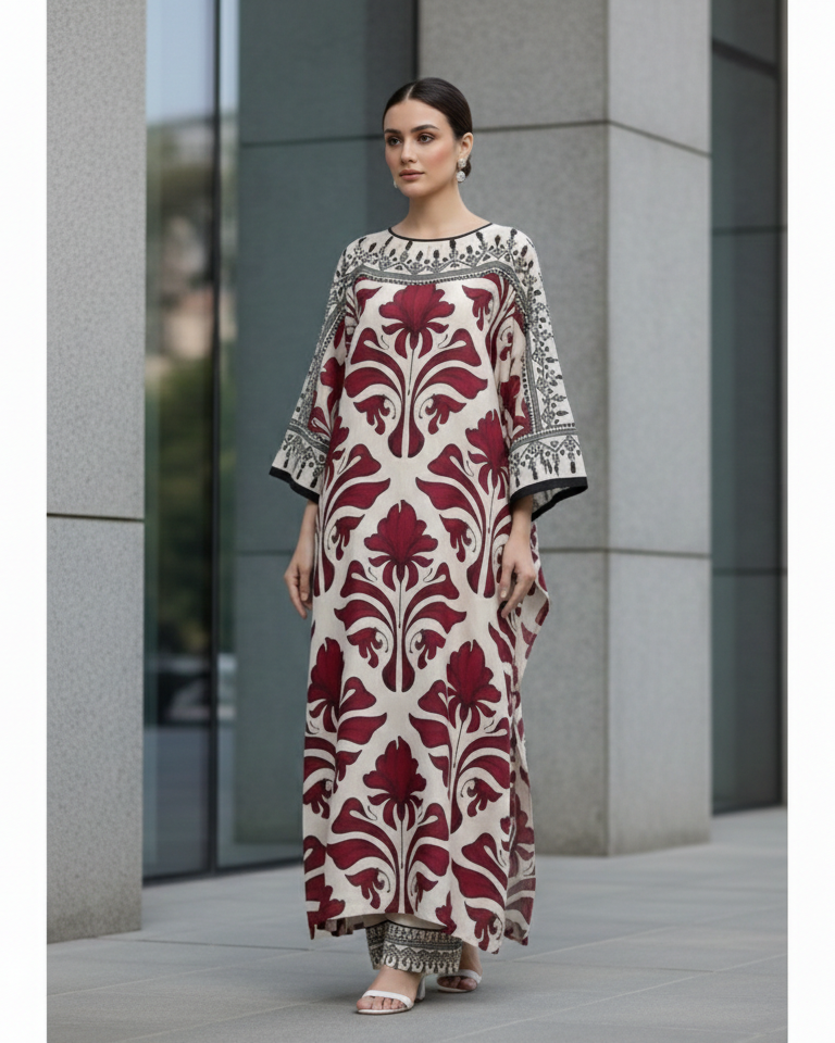 Raven Bloom Stitched 2-Piece