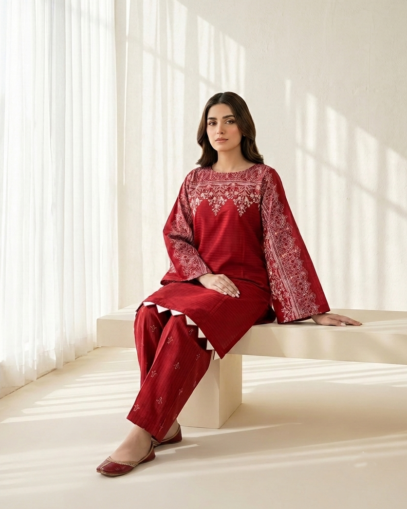 RAYA EMBROIDED 2PC
