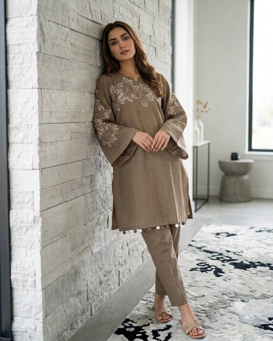 CORNISH EMBROIDED 2PC