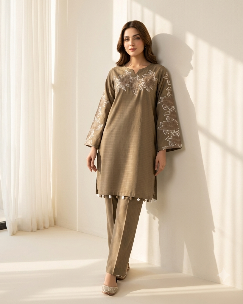 CORNISH EMBROIDED 2PC