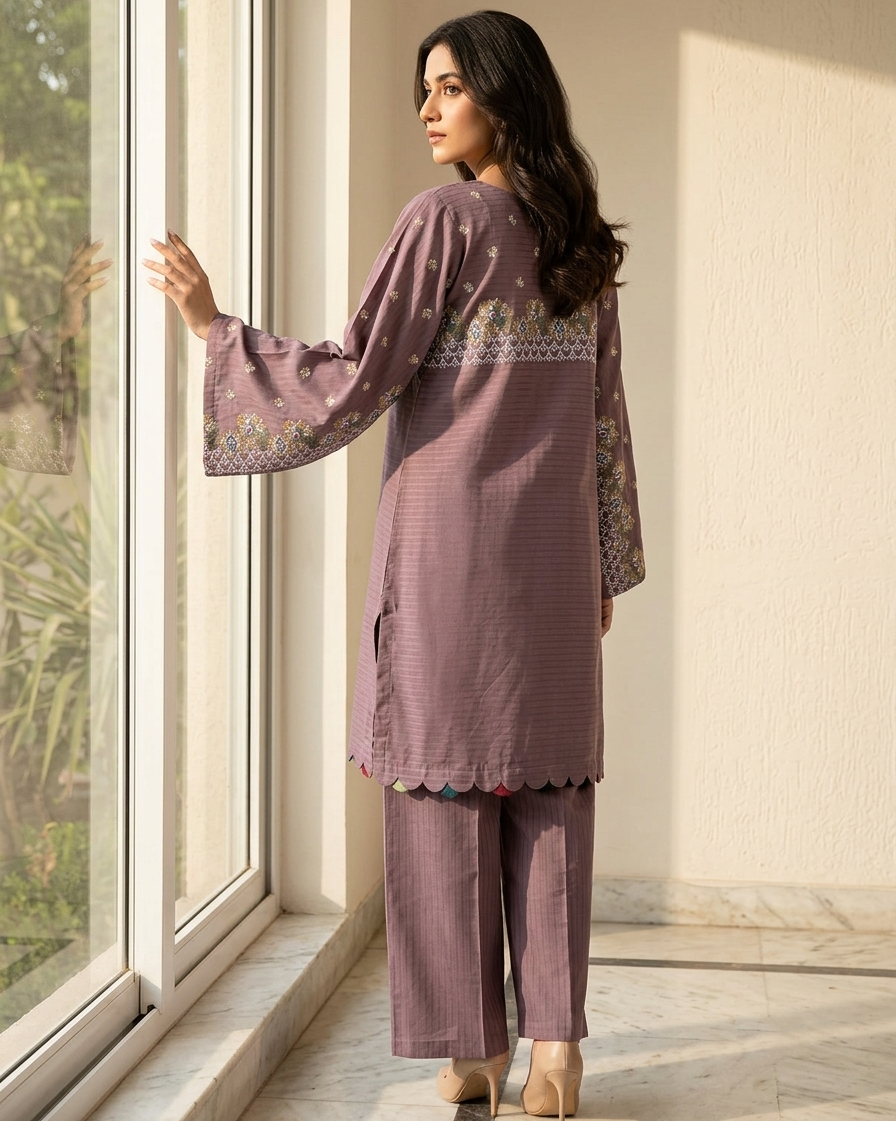 LAVIN EMBROIDED 2PC