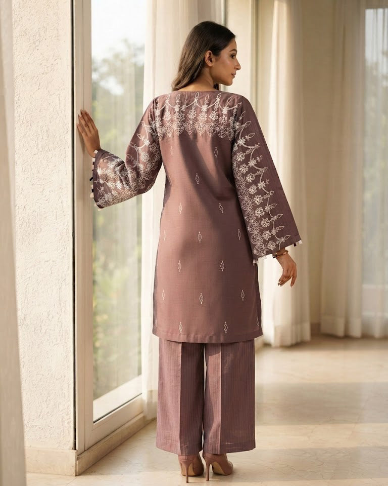 MELON EMBROIDED 2PC
